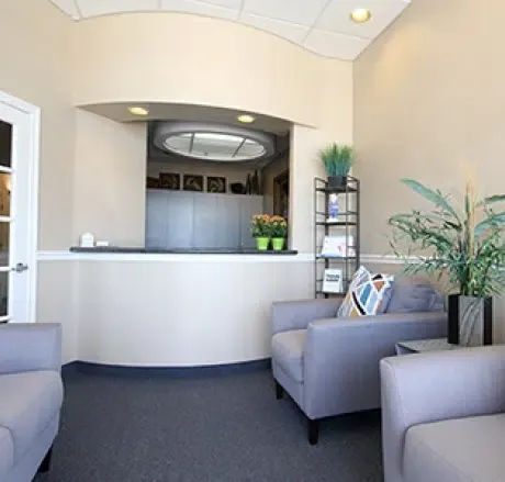 Comfortable waiting area at Shine & Sparkle Dentistry